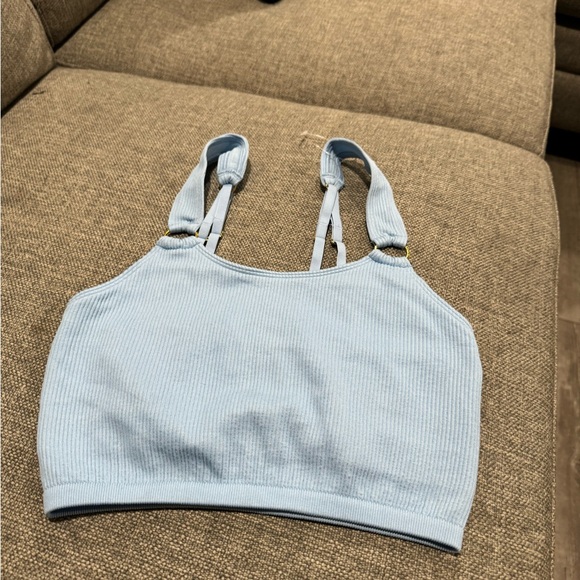 LAST PRICE🍒🤍 AERIE seamless ring longline bralette ✨ - Picture 9 of 10